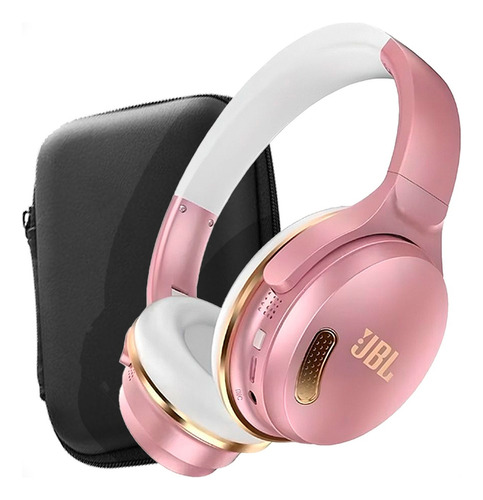 Headset over-ear gamer sem fio JBL Gamer 860BT JBLT860BT rosa