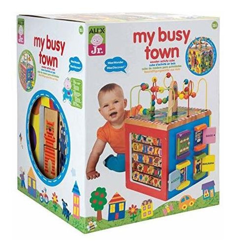 Cubo De Actividades De Madera Alex Discover My Busy Town
