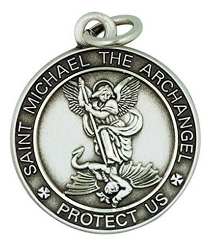 Collar - Saint Michael Medal 13-16 Inch Sterling Silver Prot