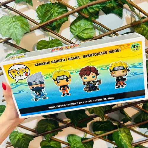 Kit Figuras De Ação 4 Boneco Estilo Funko Pop Naruto