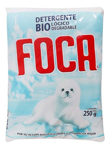 Caja Detergente Lavandería Foca 40 Bolsas 250g C/u = 10kg