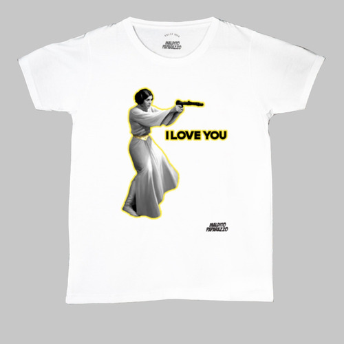 Princesa Leia I Love You Star Wars Remera 