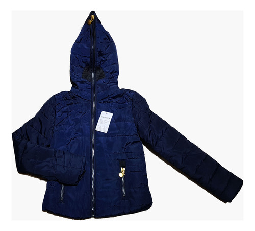 Campera Inflable Niño/niña C-capucha Piel Abrigo Invierno