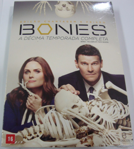 Box Original : Bones 10ª Temporada Completa Lacrado - 6 Dvds