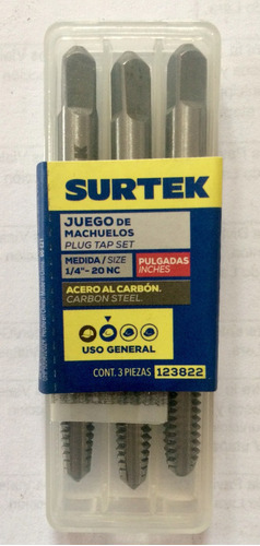 Machos Unc Para Roscar (marca Surtek) 1/4  - 20 