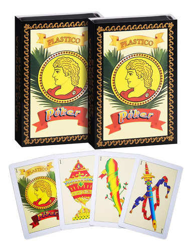 Cdbxra 2 Decks Spanish Playing Cards Cartas Españolas, Ba...