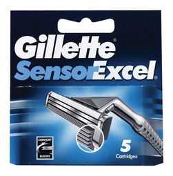 Gillette Sensor Excel Repuestos 5 Cartuchos Pack X 6 Cajas