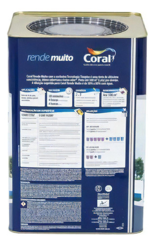 La pintura coral produce mucho color naranja imperial, 16 litros