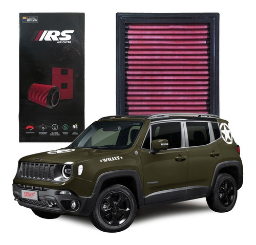 Filtro Esportivo Lavável Jeep Renegade Willys 2017 + Brinde