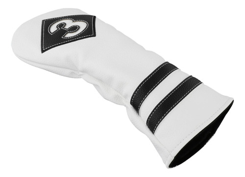 Club Headcover Shaft Protector Sleeves Driver Blanco Negro 3