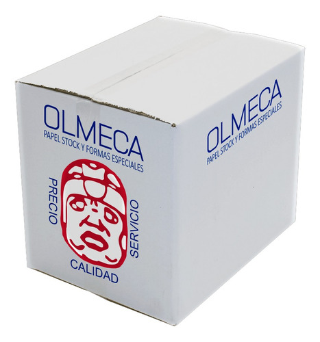 Caja Papel Stock Olmeca 3 Tantos 9.5 X 11  Blanco