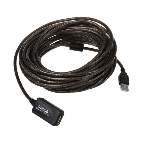 Imagen 2 de 2 de Cable De Extensión Alargue Usb 2.0 Activo 5 Mts - Mallado
