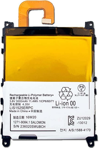 Pila Bateria Ion Litio Lis1525erpc Para Sony Xperia Z1 L39h