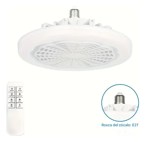 Lampara Ventilador De Techo Led Con Control Remoto 3 Vel.