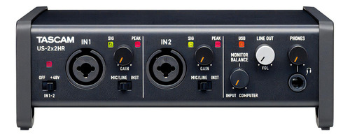 Interface De Audio Tascam Us-2x2hr Usb C Midi Estudio