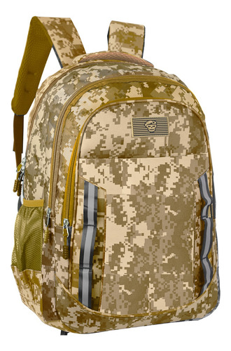 Mochila Tactica De 18 Pulgadas, Importadas!! Mt02 Marrón Claro Camuflado C
