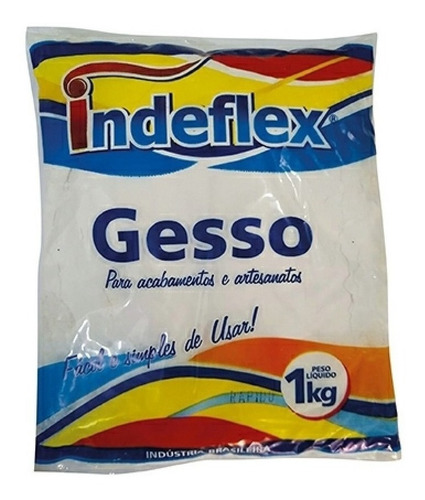 Gesso Rápido 1 Kg (5 Pacotes) 