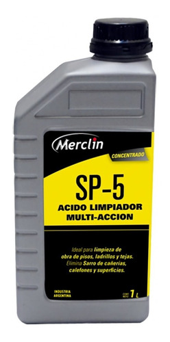 Acido Limpiador Multiuso X 1lts Sp5 Merclin