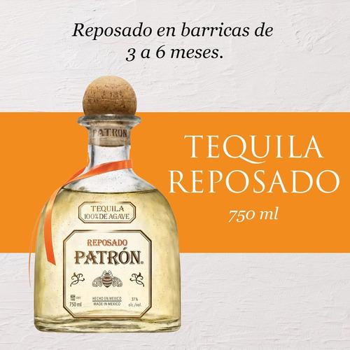 Imagen 4 de 6 de Tequila Patrón Reposado 750ml