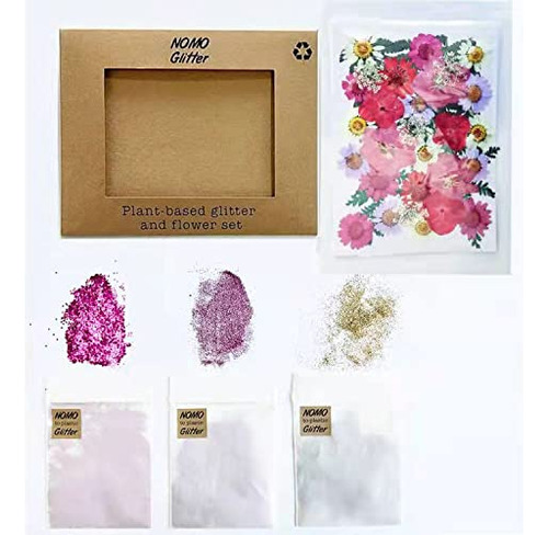 Nomo Glitter Biodegradable Glitter Y Dry Flower Set - Para A