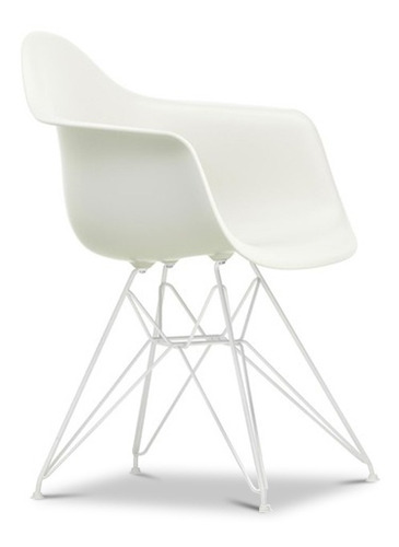 Imagen 2 de 5 de Juego 1 Mesa Solvay 130cm Y 4 Sillas Eames Apoya Brazo