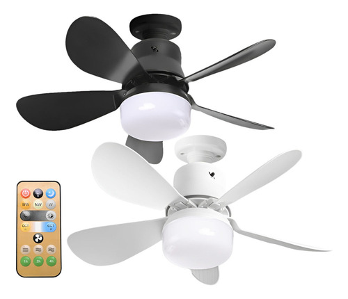 1 Foco Ventilador Lampara Abanico Soquet Blanco Control