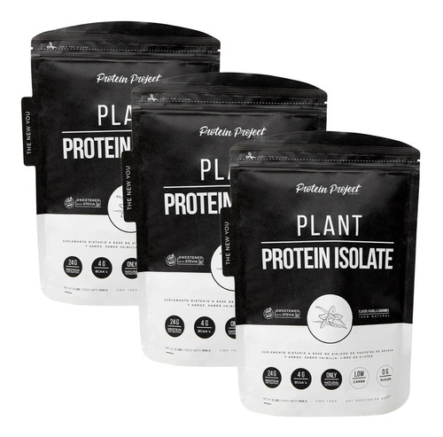 3 Plant Vegan Protein 2 Lbs Protein Project Vegana Con Sabor