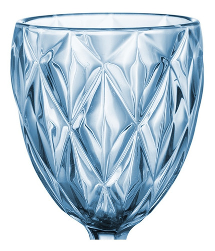 Imagen 5 de 8 de Juego 6 Copas De Vino Aguas Cristal Labrado Vidrio Colores