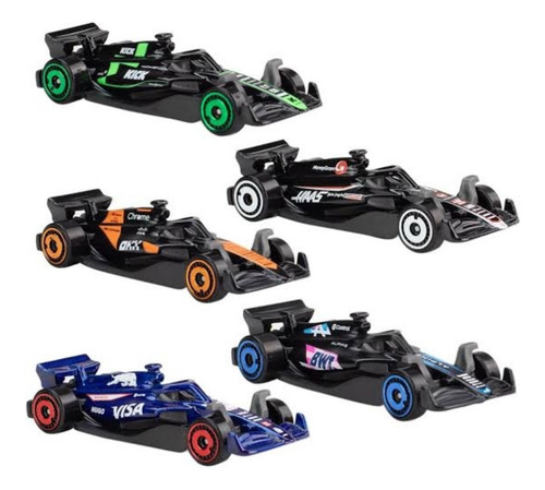 Hot Wheels 5 Pack Formula Uno 2024: Mclaren, Alpine, Sauber Multicolor