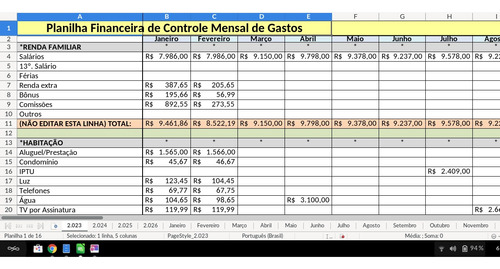 Promoção Planilha Controle Financeiro Gastos Mensal E Diário