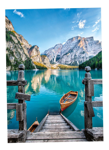 Lago Braies Dolomitas Italia 500 Pz Rompecabezas Clementoni