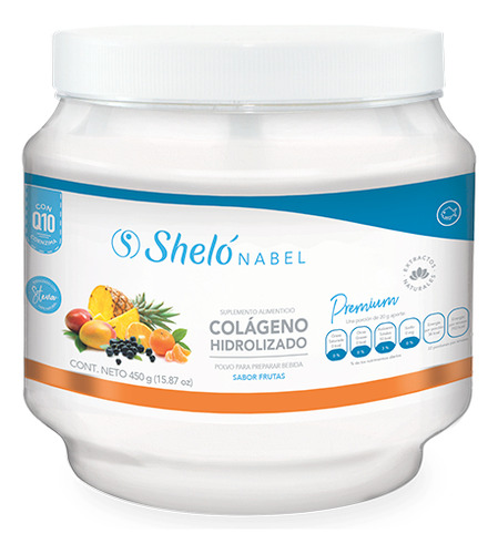 Colágeno Hidrolizado Premium Q10 Sheló Nabel Frutas