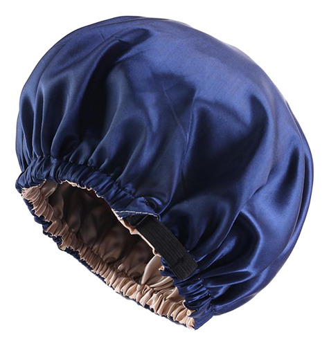 Mujeres Satén Seda Bonnet Doble Capa Reversible Ajustable