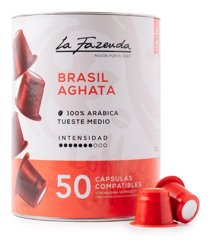 Cápsulas Compat. C/ Nespresso La Fazenda Brasil Aghata X 50
