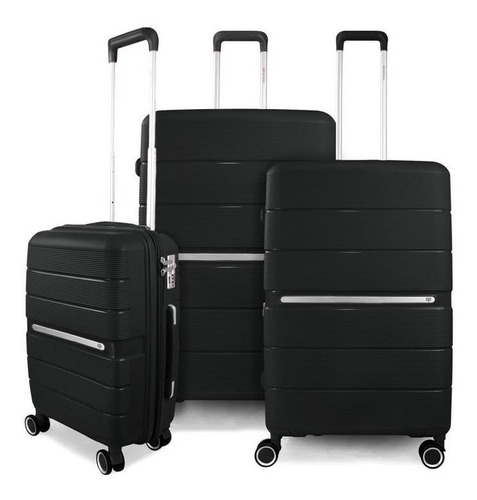 Set 3 Maletas Negra Xpos Swiss Bag