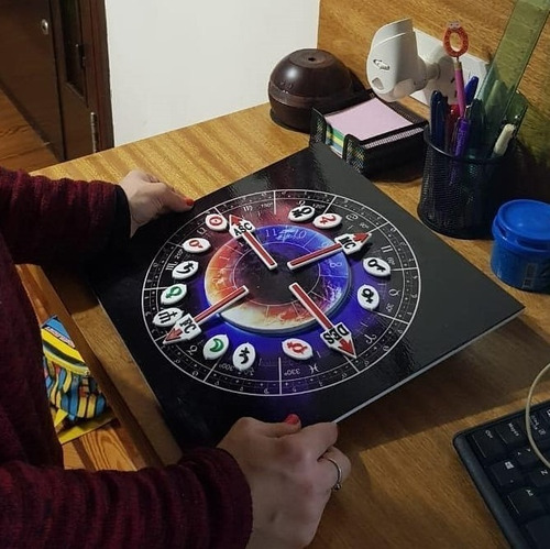 Imagen 8 de 10 de Pizarra Astrológica Magnética Modelo 2 + Piezas Imantadas