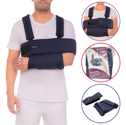 Cabestrillo Velpeau Vietnam Hombro Inmovilizador Brazo Codo Azul / Adulto