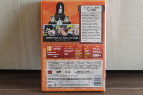 Dvd Naruto - Volume 28 - O Sapo, A Cobra E A Lesma (achados) (Usado)