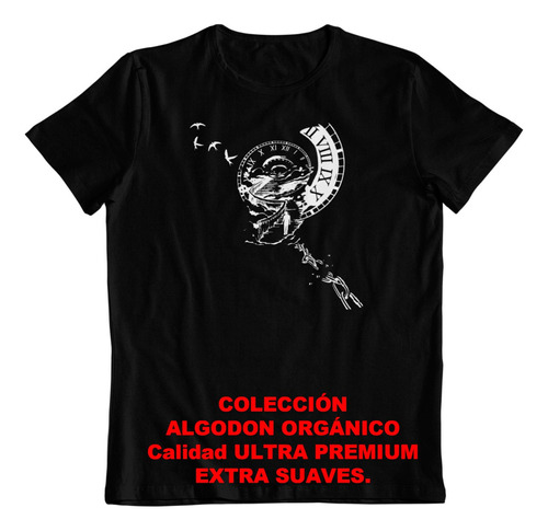 Polera - Dtf - Algodon Organico - Space Time Tiempo Roto