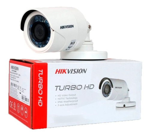 Cámara Hikvision Bullet 1mp Metal 720p Analógica Ds-2ce16c0t