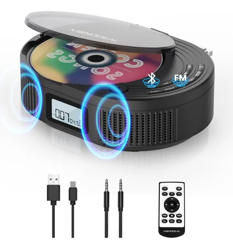 comprar Reproductor De Cd Portátil Monodeal Boombox Con Bluetooth Y 