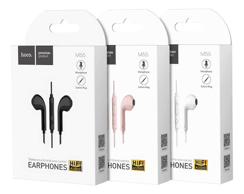 Auriculares Hoco, Conector Manos Libres, 3,5 Mm, Integrado