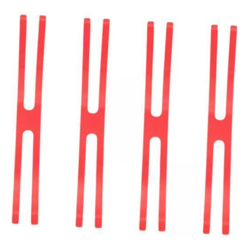 5 Bandas De Goma De Silicona Bandas De Embalaje Rojo