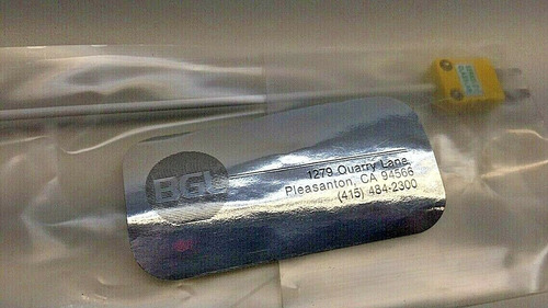 Bgl 6073-47 Thermocouple Probe Berkeley Glass Lab 12 Ty Ccl