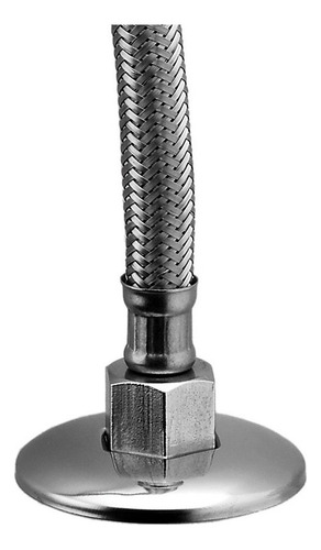 Ligação Mangueira Flexível Malha De Inox 1/2 40cm Lorenzetti Acabamento Cromado Cor Cromado