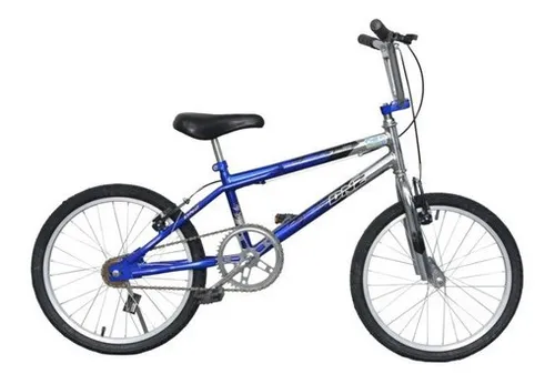 Bicicleta Aro 20 Menino Bmx Cross Freestyle Grau Infantil