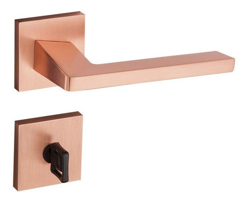 Fechadura Para Porta Banheiro Rose Gold Karli Pado 55mm