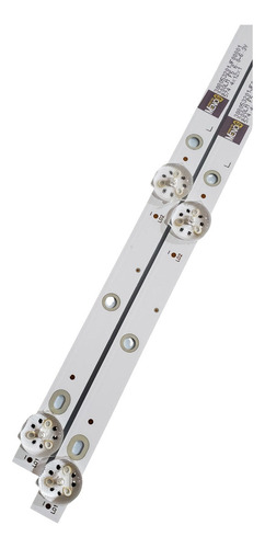 Kit 2 Barras Com 6 Leds Cada P/ Tv Ptv32t10edp C/ Dupla Face