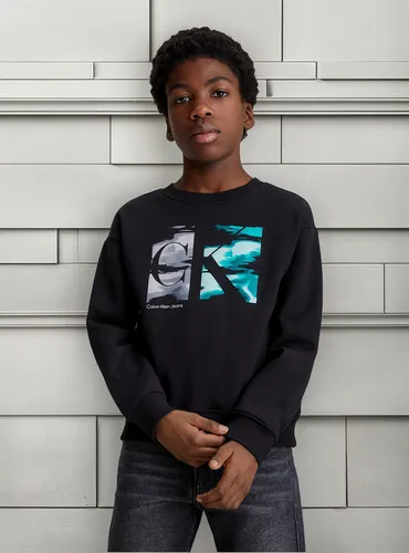 Polerón Niño Serenity Monogram Negro Calvin Klein
