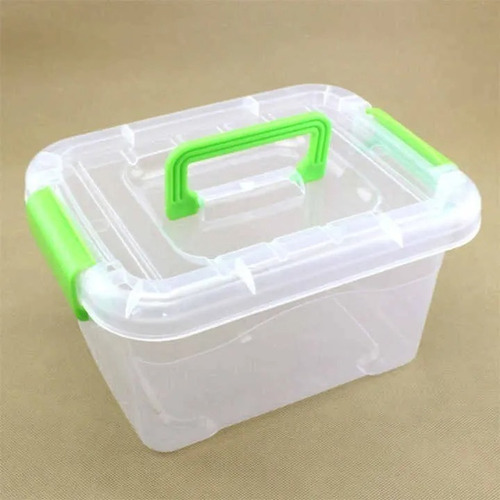 Imagen 2 de 9 de Caja Plástica Organizadora 3.1 L Transparente 20x15x10 Cm